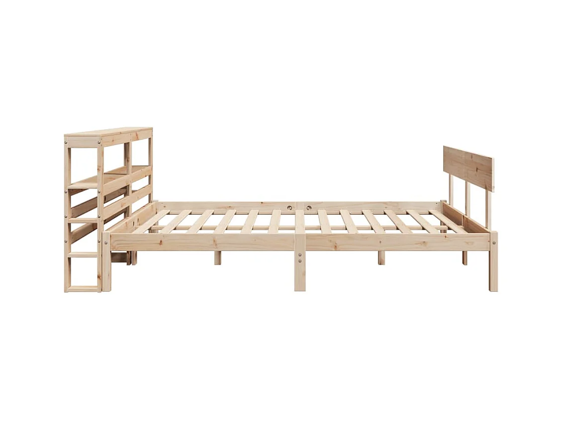 Cadre de lit sans matelas 120x200 cm bois de pin massif