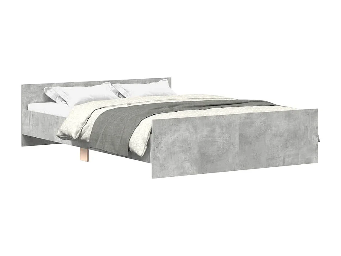 Bedframe zonder matras grijs beton 140x200 cm