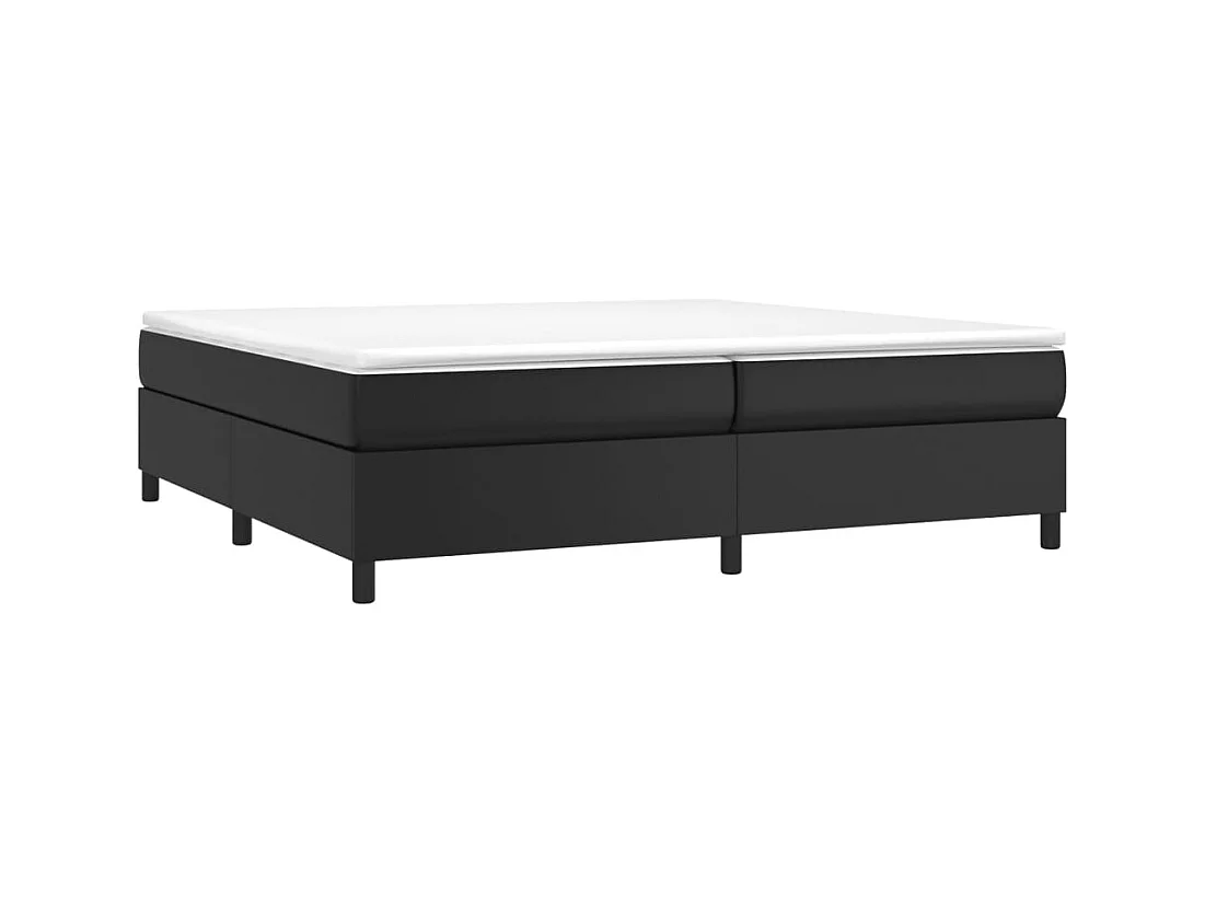 Bedframe zonder matras zwart 200x200 cm kunstleer