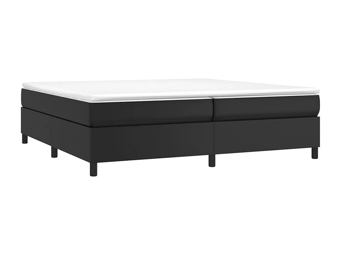 Cadre de lit sans matelas noir 200x200 cm similicuir