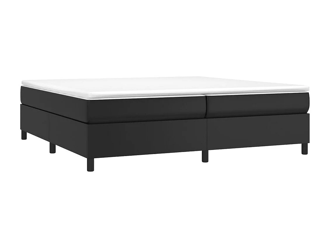 Cadre de lit sans matelas noir 200x200 cm similicuir