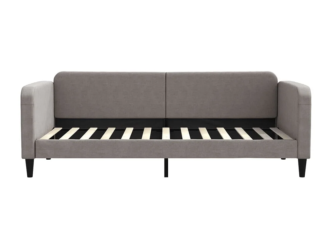 Divano letto con letto estraibile senza materasso tortora 90x200 cm