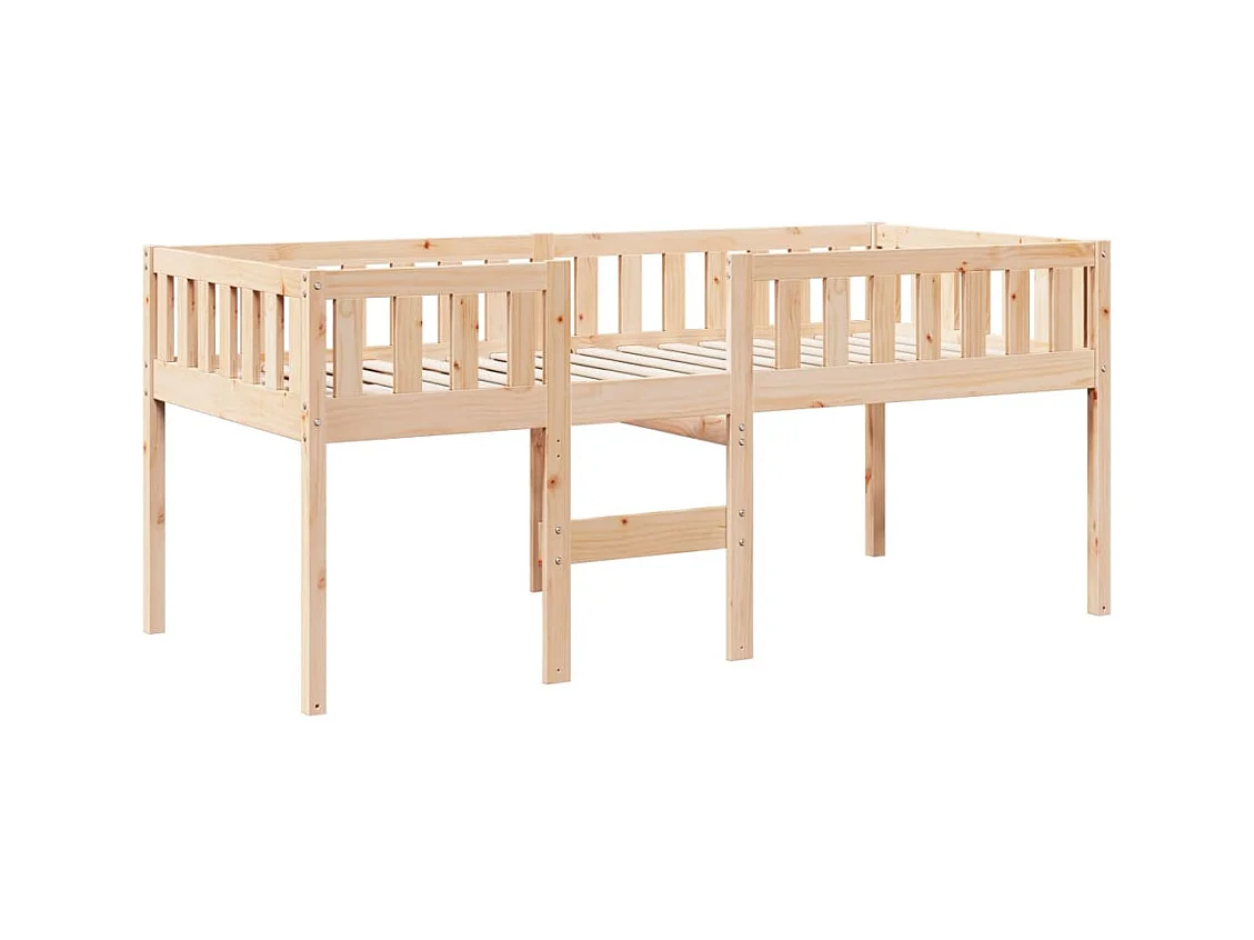 Lit pour enfants sans matelas 75x190 cm bois de pin massif