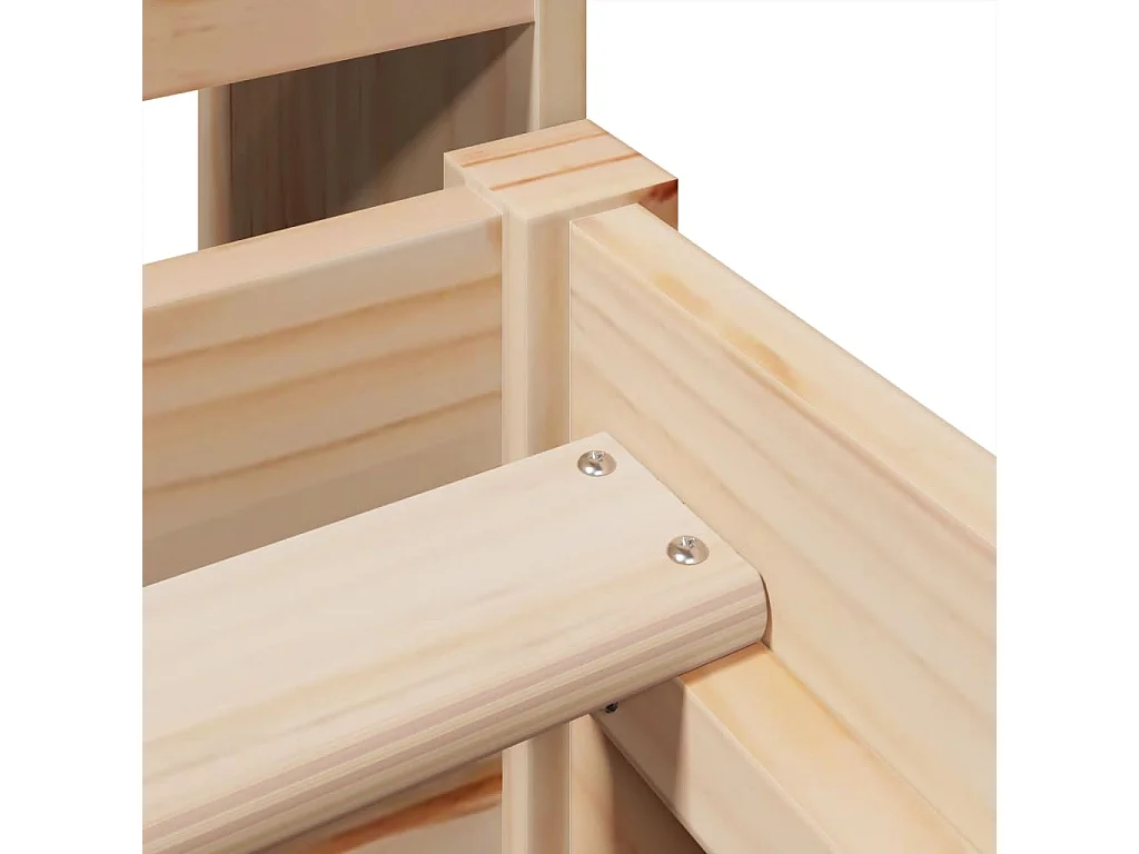 Struttura letto senza materasso 90x200 cm in legno massello di pino