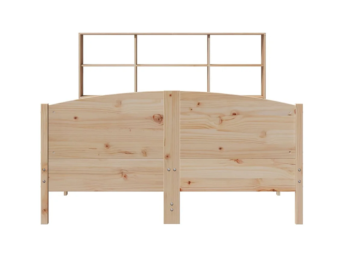 Bibliotheksbett ohne Matratze 160x200 cm Massivholz Kiefer