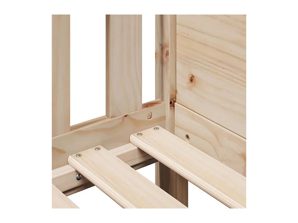 Kinderbedframe huisvorm zonder matras grenen