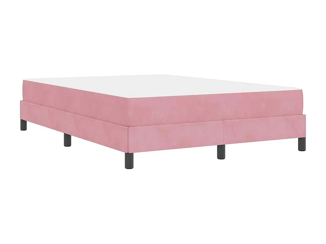 Boxspringbett mit Matratze Rose 140 x 190 cm Samt