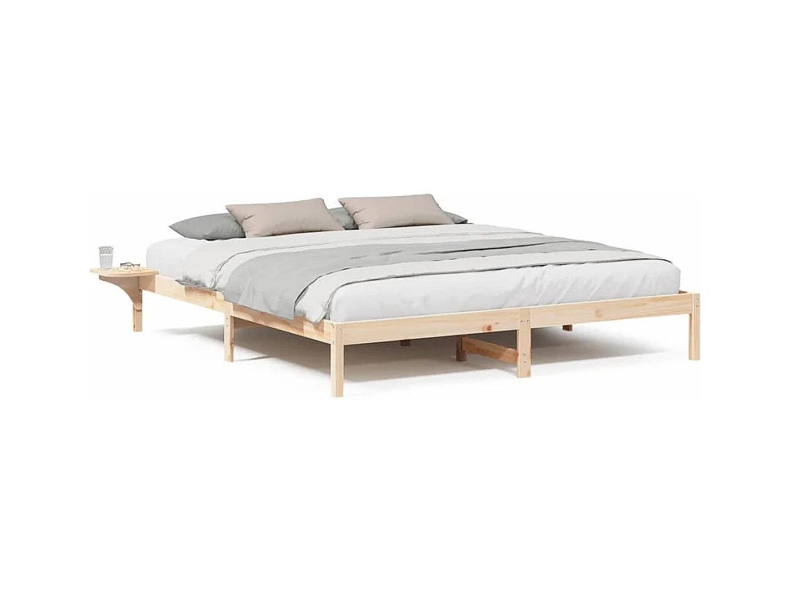 Struttura letto marrone 180 x 200 cm Marrone