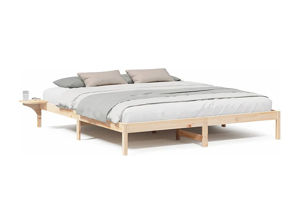 Struttura letto marrone 180 x 200 cm Marrone