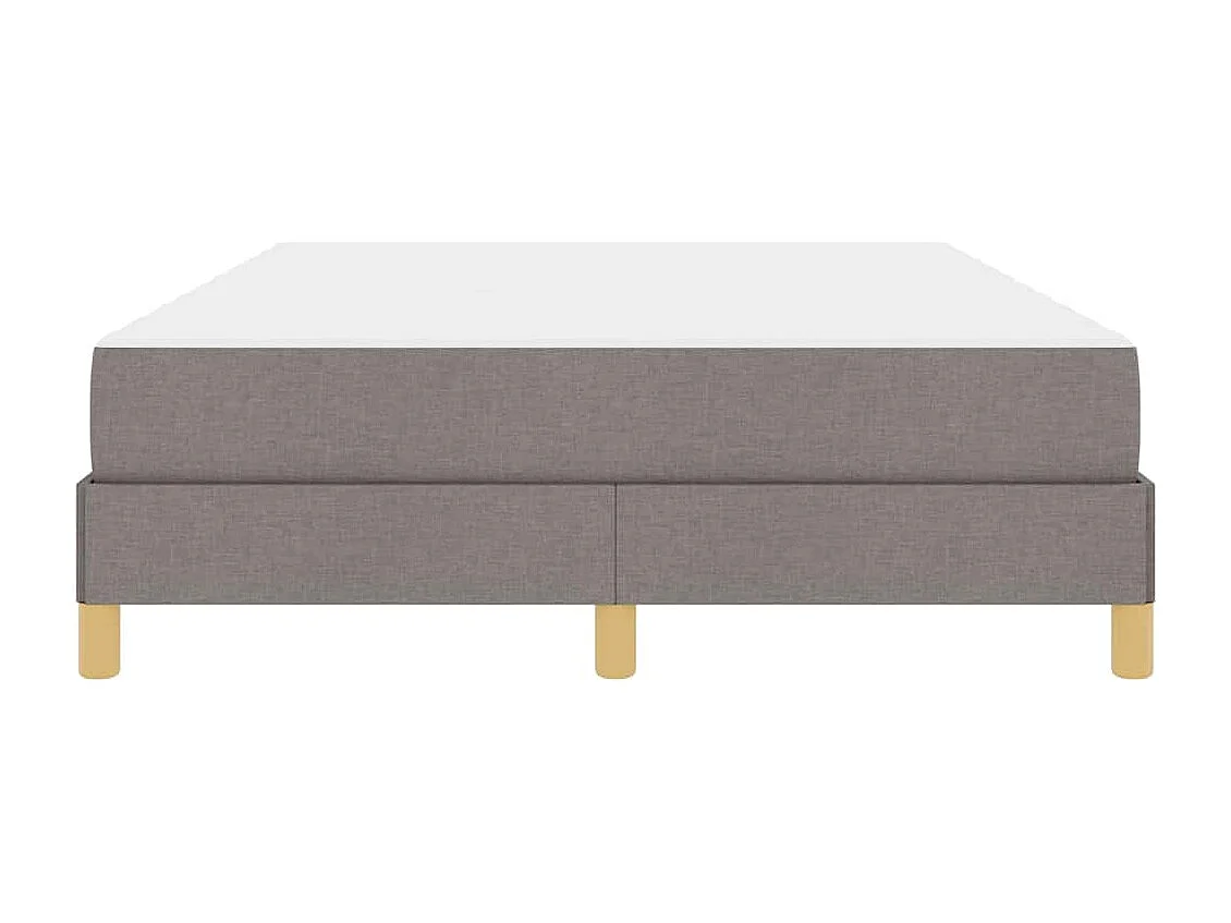 Taupe en Bruin boxspringbed 140 x 190 cm