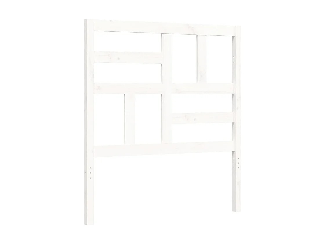 Bettgestell ohne Matratze weiß 100x200 cm Kiefer Massivholz