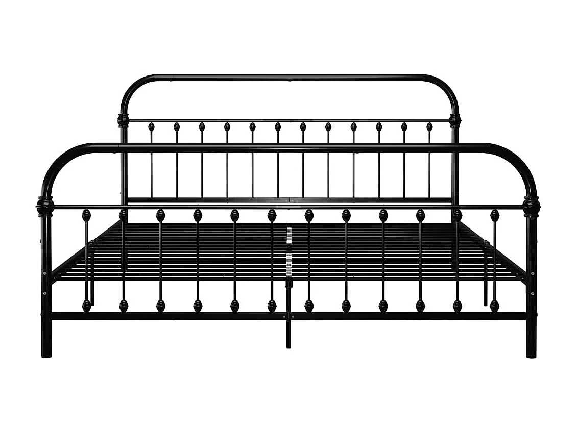 Bedframe zonder matras met zwart hoofdbord 180x200 cm