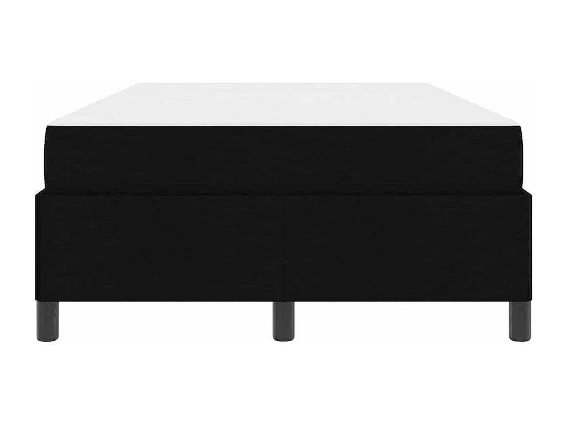 Zwart en zwart boxspringbed 120 x 200 cm