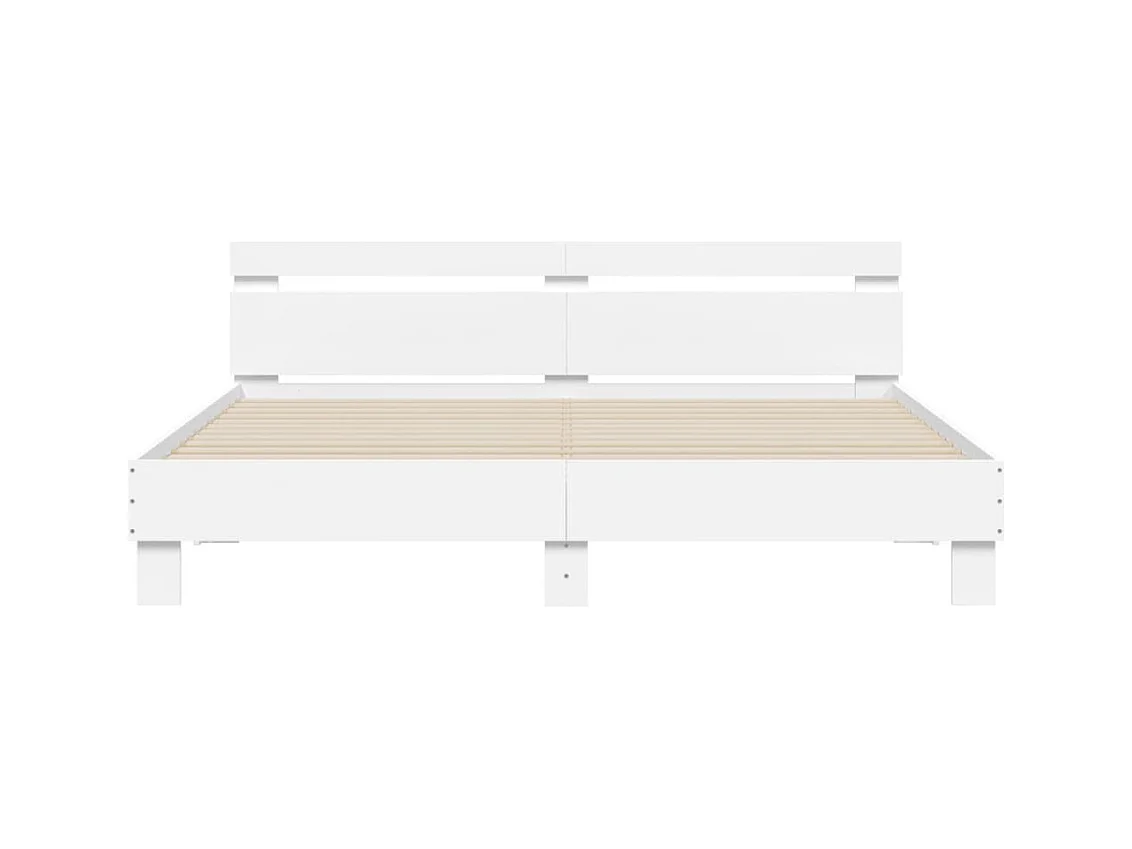 Bedframe zonder matras wit 200x200 cm