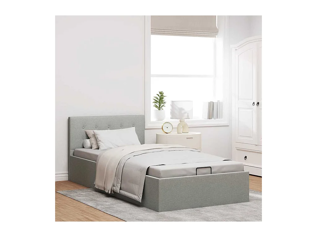 Hydraulisch opbergbedframe zonder matras 90x200 cm