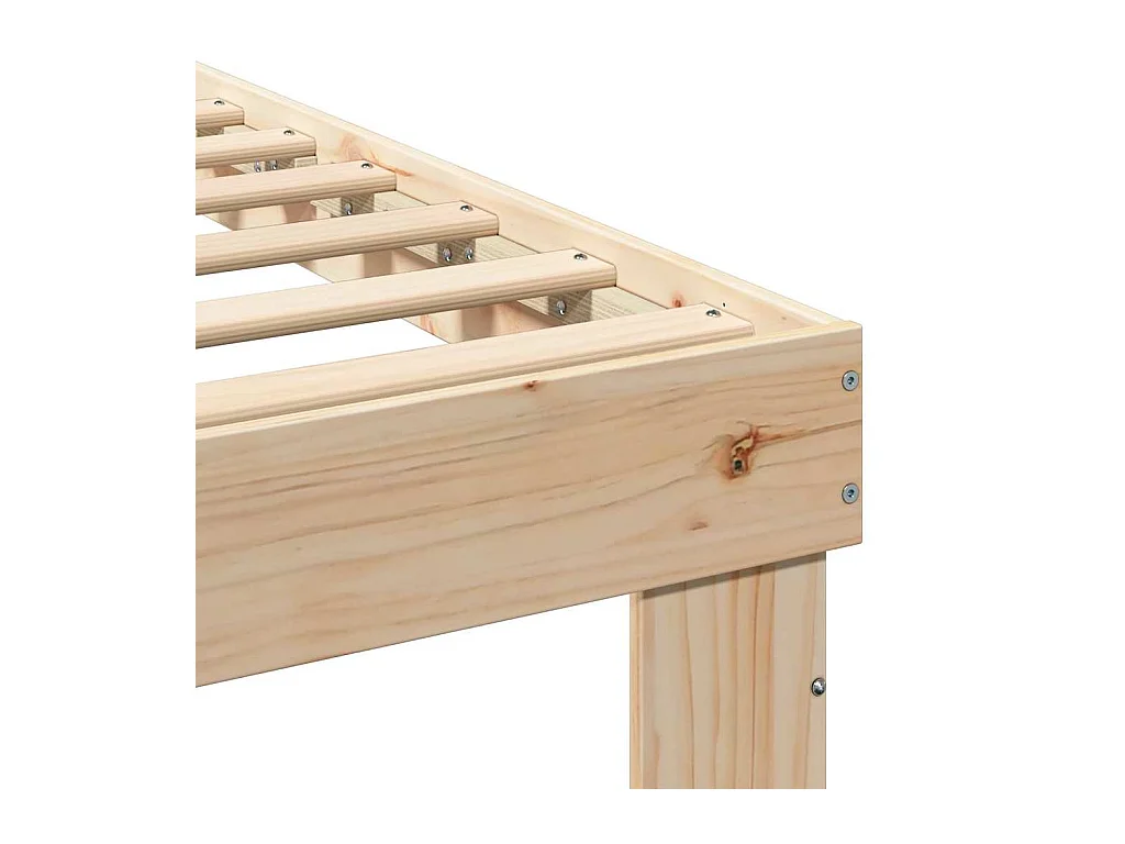 Struttura letto con cassetto Marrone 180 x 200 cm Legno massello