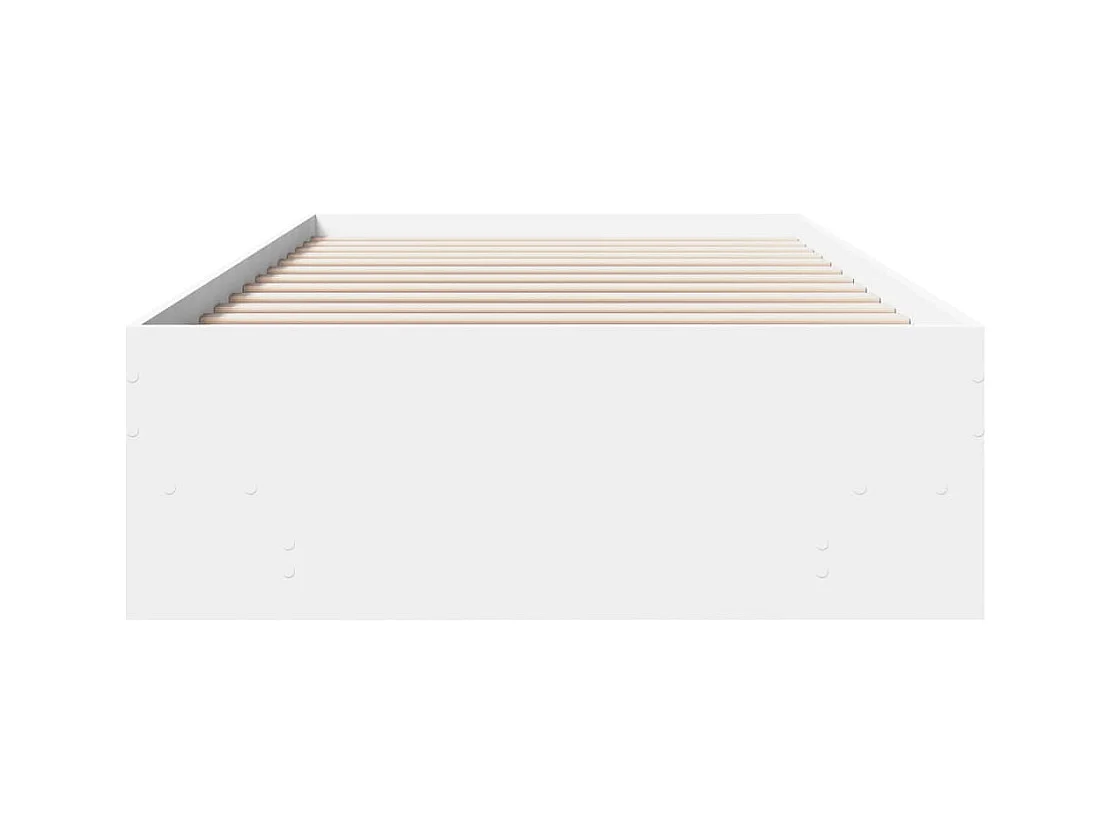 Bedframe zonder matras wit 100x200 cm bewerkt hout