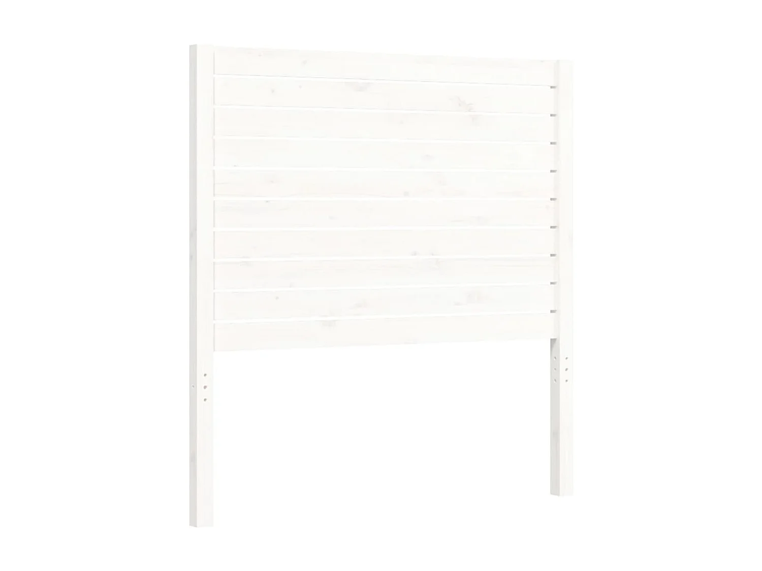 Cadre de lit sans matelas blanc bois de pin massif