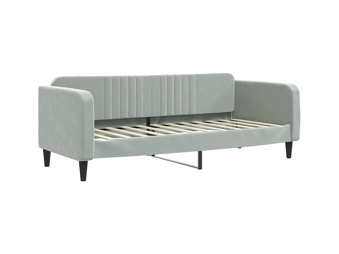 Divano letto con rotelle e cassetti senza materasso 80x200 cm