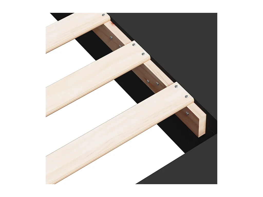 Bedframe zonder matras zwart 160x200 cm