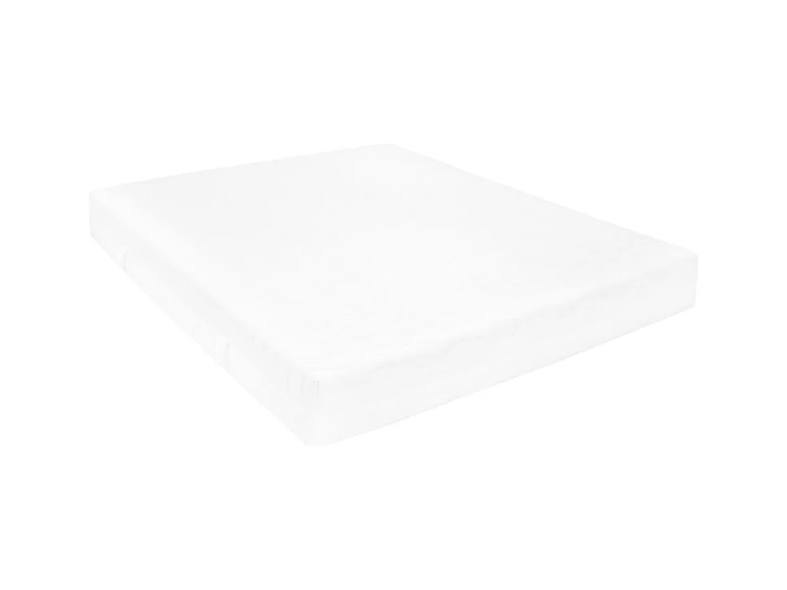 Tagesbett mit Matratze 90x200 cm Weiß Massivholz Kiefer