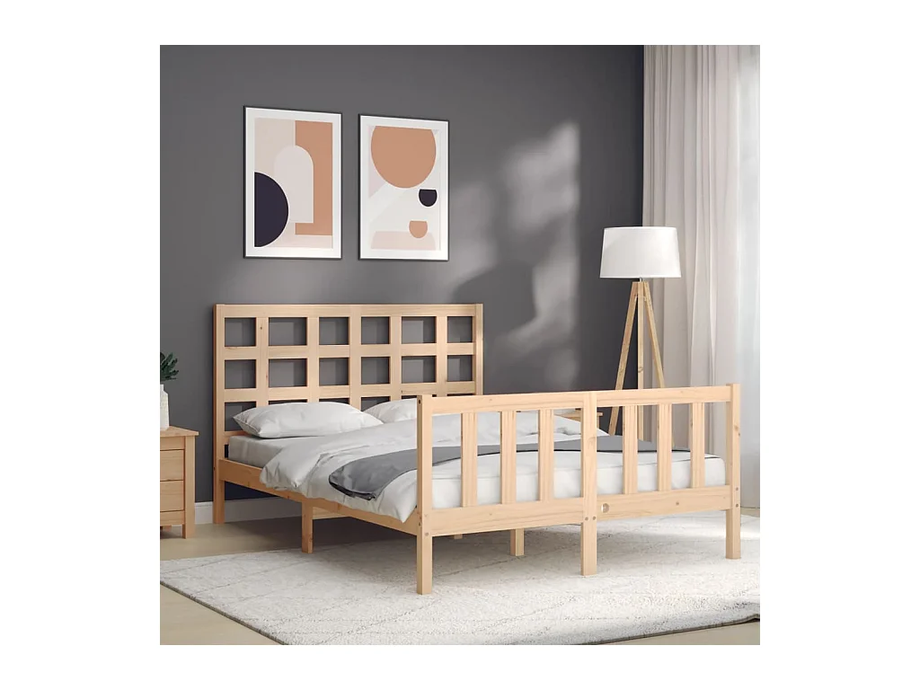 Bedframe zonder matras 120x200 cm massief grenenhout