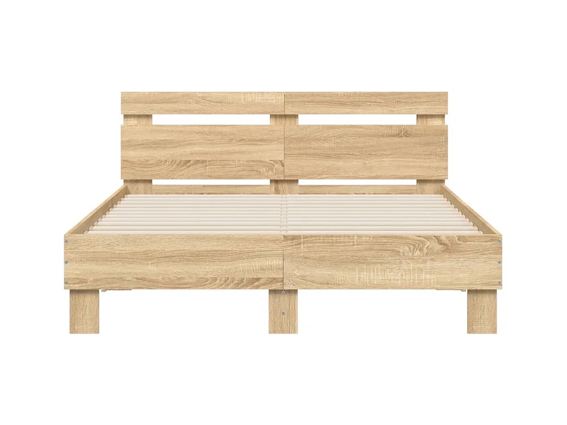 Bedframe zonder matras Sonoma eiken 120x190 cm