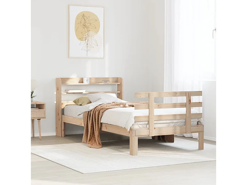 Cadre de lit avec tête de lit sans matelas 90x190 cm