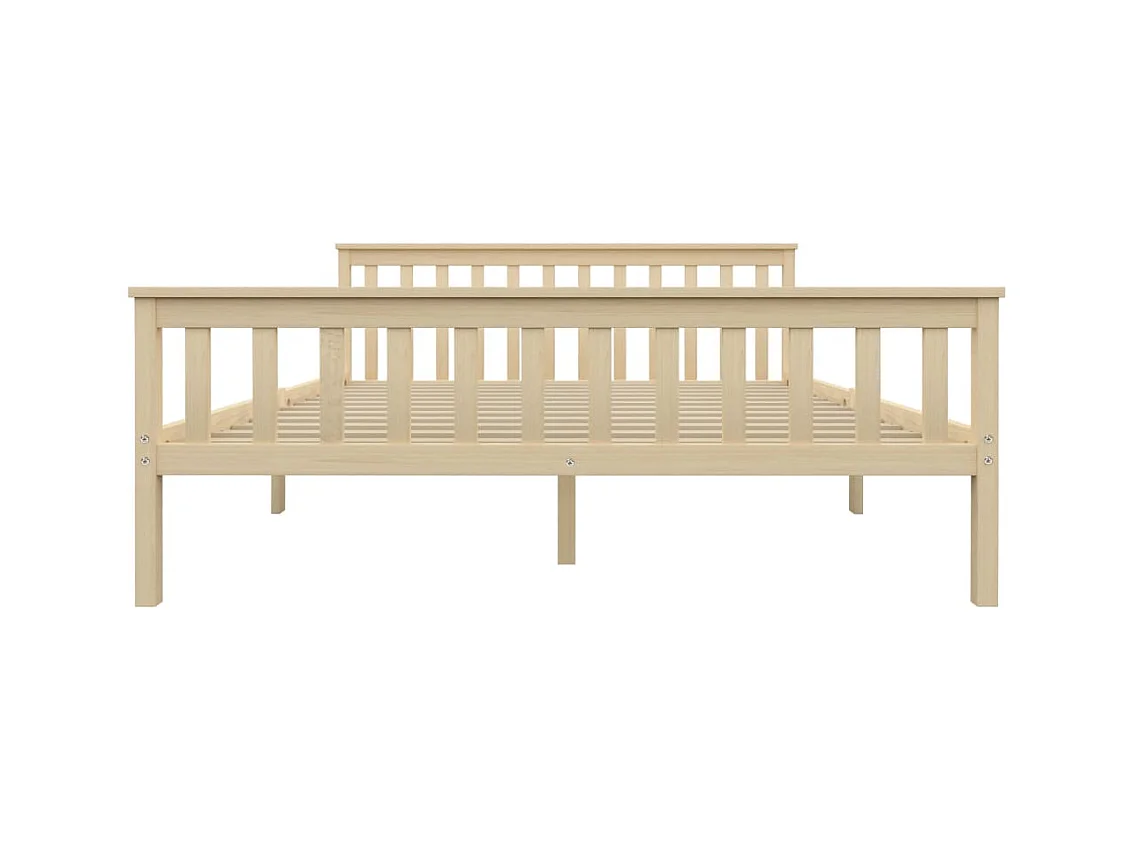 Bettgestell ohne Matratze Natur Massivholz Kiefer 160x200 cm