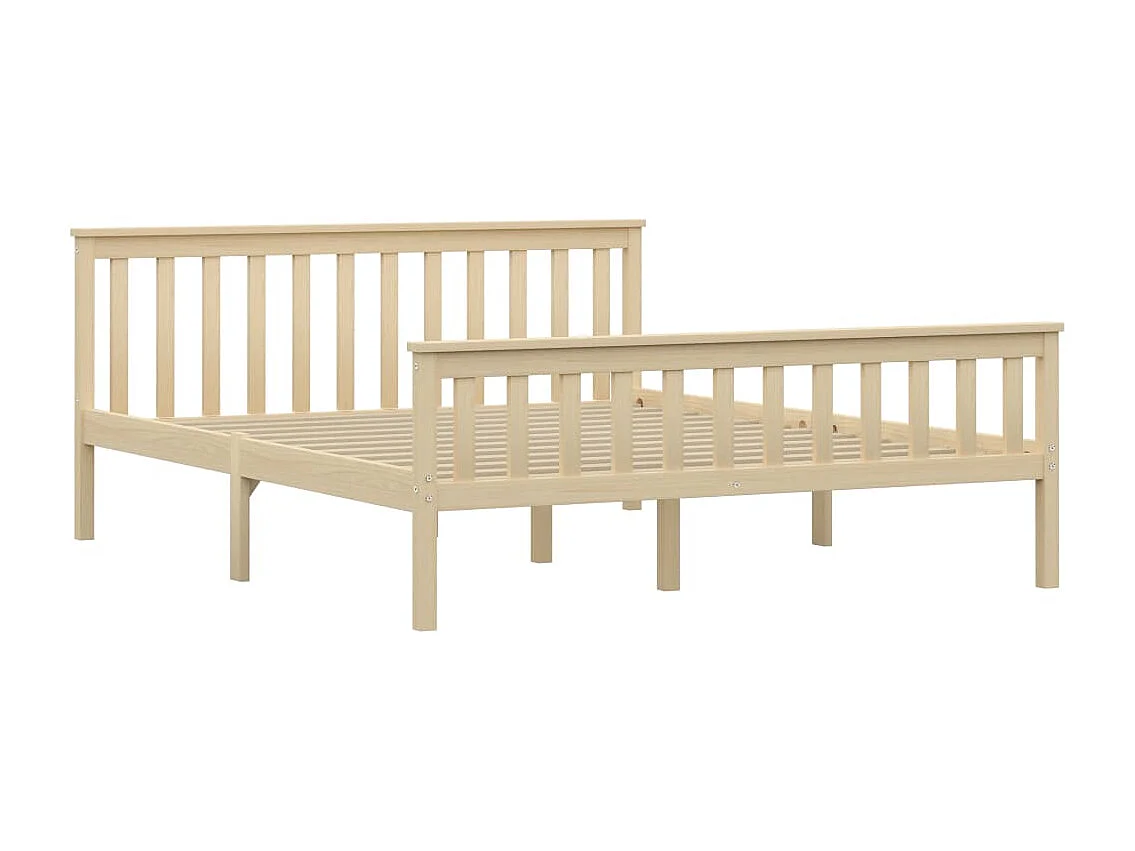 Bedframe zonder matras natuurlijk massief grenenhout 160x200 cm