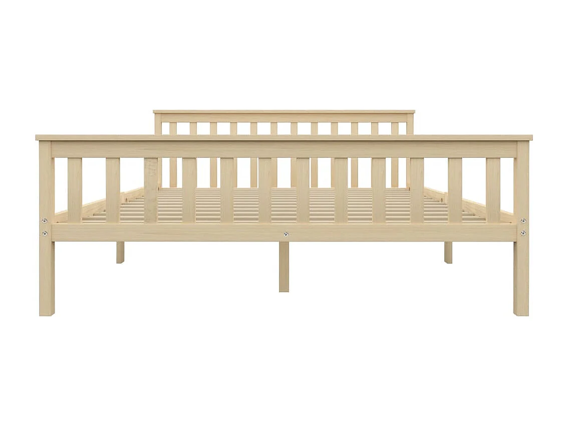 Bedframe zonder matras natuurlijk massief grenenhout 160x200 cm