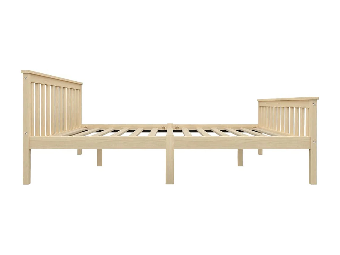 Bedframe zonder matras natuurlijk massief grenenhout 160x200 cm