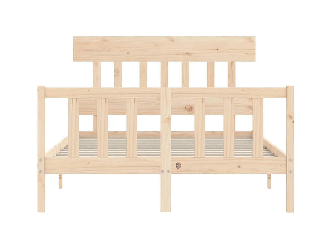 Bedframe zonder matras 140x190 cm massief grenenhout