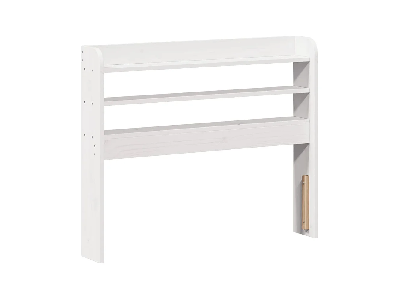 Struttura letto senza materasso bianco 90x190 cm in legno massello di pino