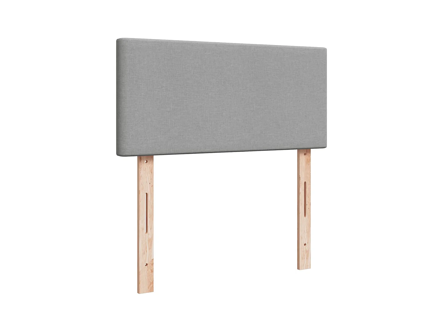 Sommier à lattes de lit avec matelas Gris clair 90x200 cm Tissu