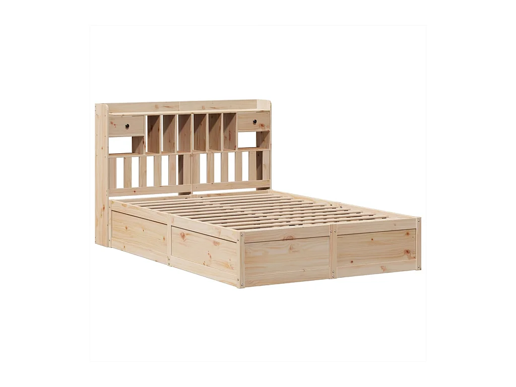 Bedframe zonder matras 140x190 cm massief grenenhout