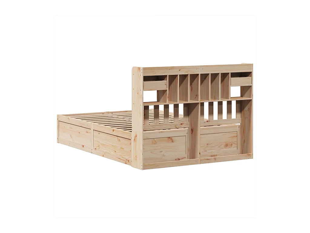 Bedframe zonder matras 140x190 cm massief grenenhout