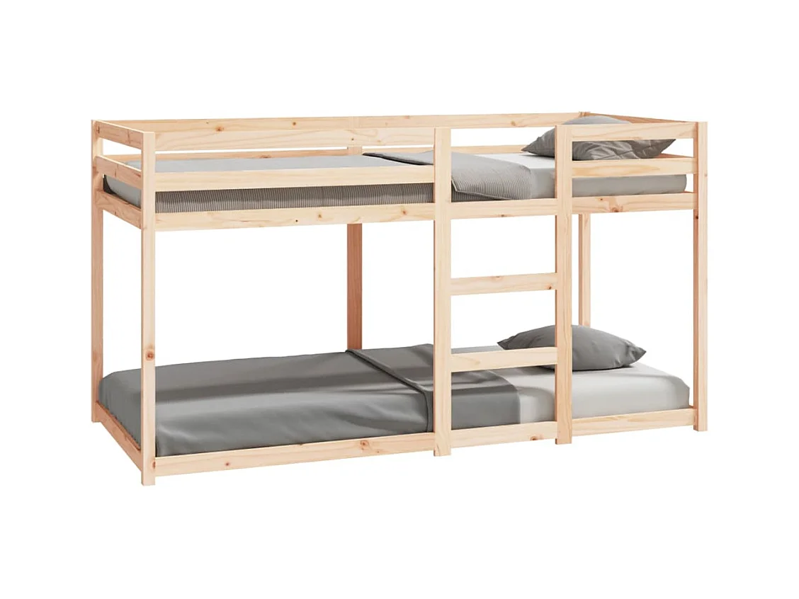 Stapelbed zonder matras 90x200 cm massief grenenhout