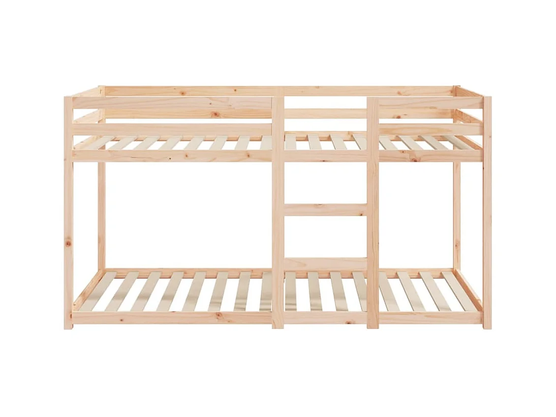 Stapelbed zonder matras 90x200 cm massief grenenhout