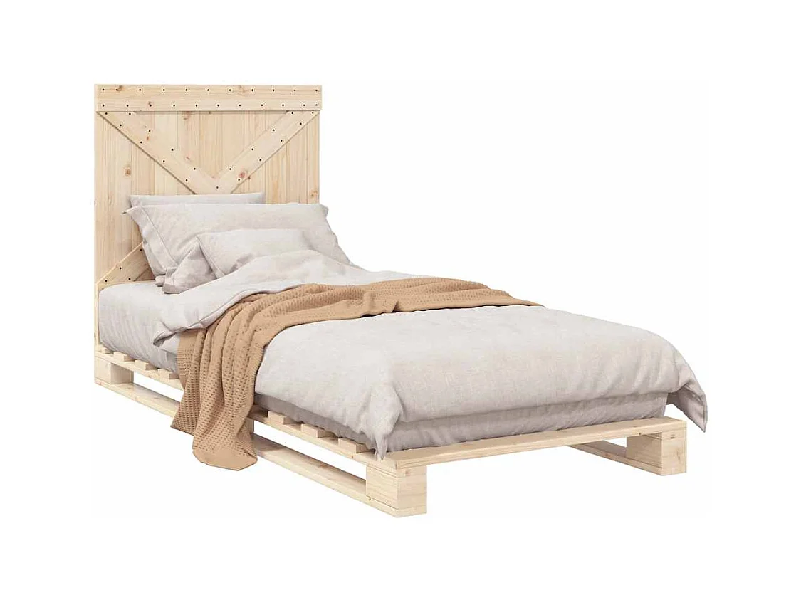 Bedframe zonder matras met hoofdbord 90x200 cm