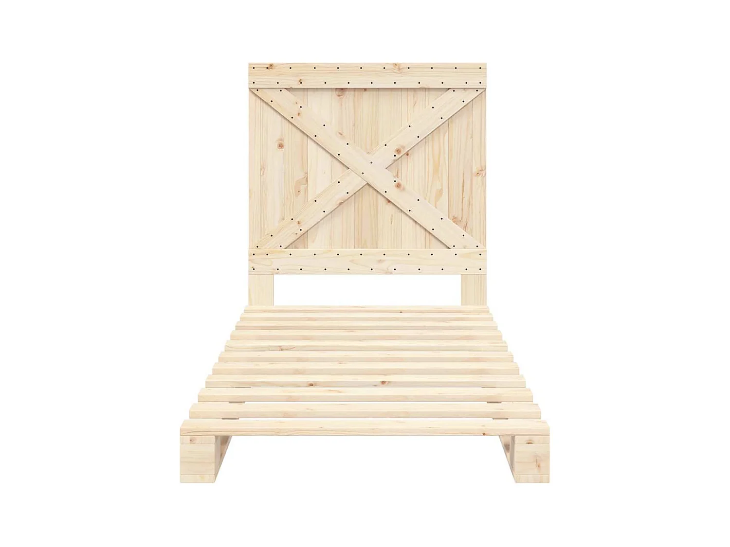 Bedframe zonder matras met hoofdbord 90x200 cm