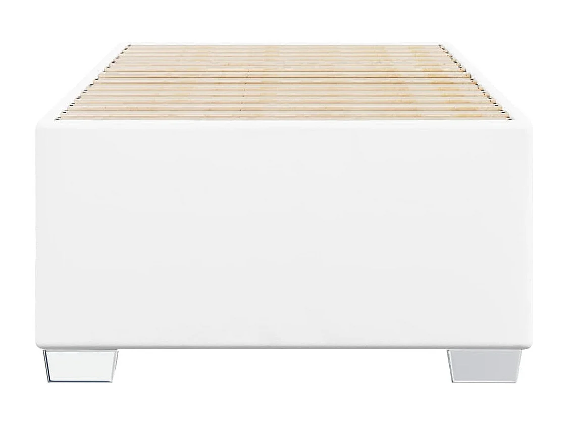 Struttura letto senza materasso bianco 100x200 cm similpelle