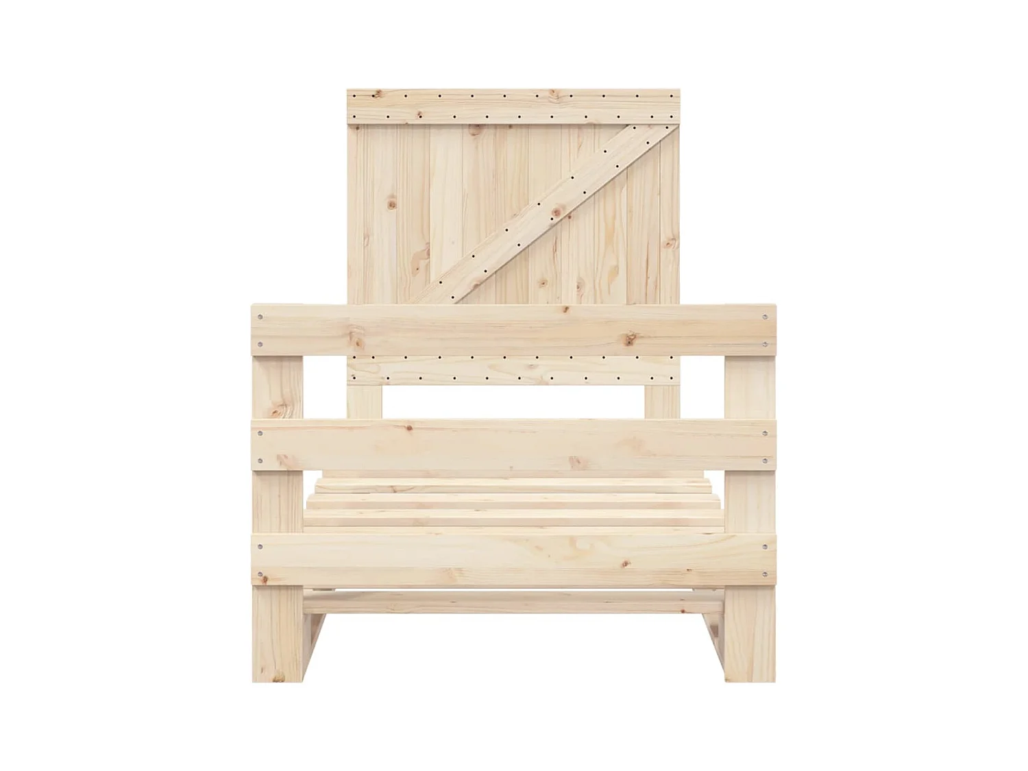 Bedframe zonder matras met hoofdbord 90x200 cm