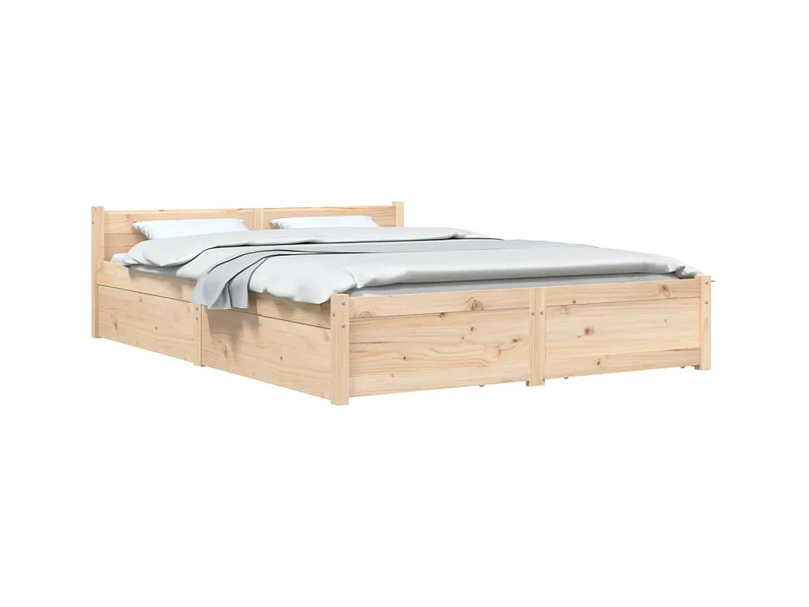 Bedframe zonder matras met lades 120x200 cm