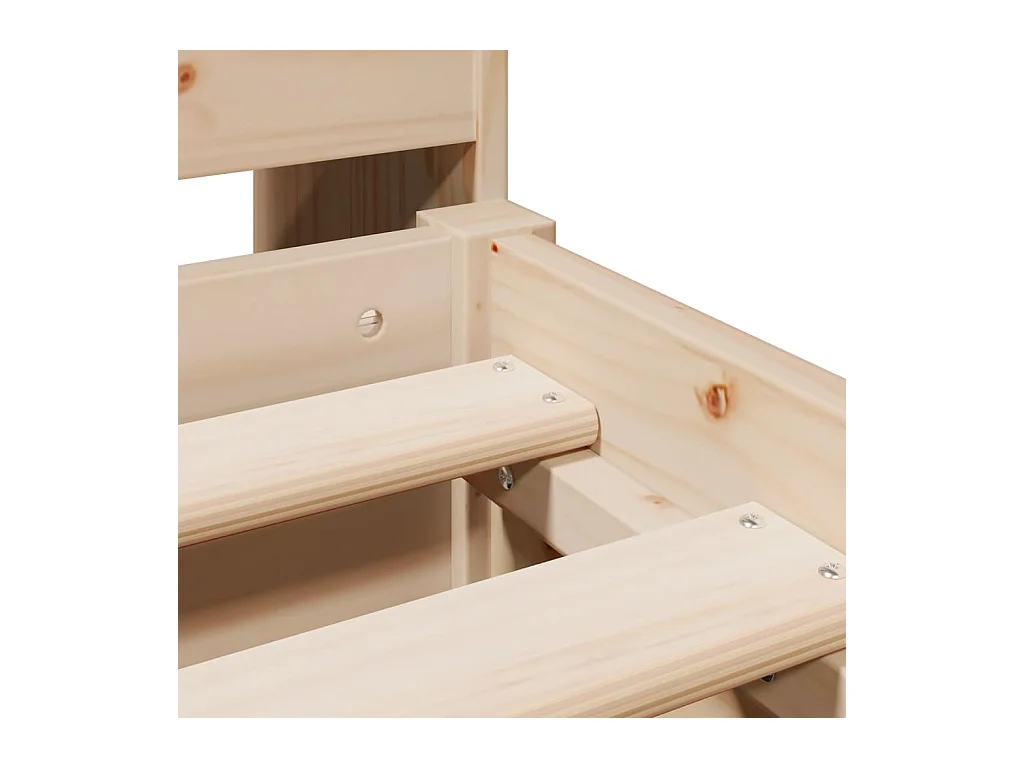 Bibliotheekbed zonder matras 160x200 cm massief grenenhout