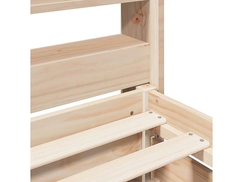 Struttura letto senza materasso 75x190 cm in legno massello di pino