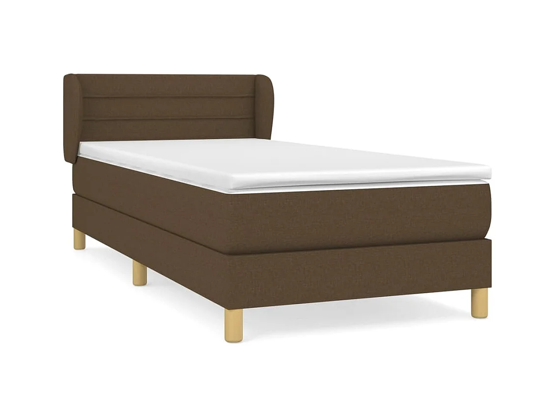 Lattenbodem met matras Donkerbruin 80x200 cm