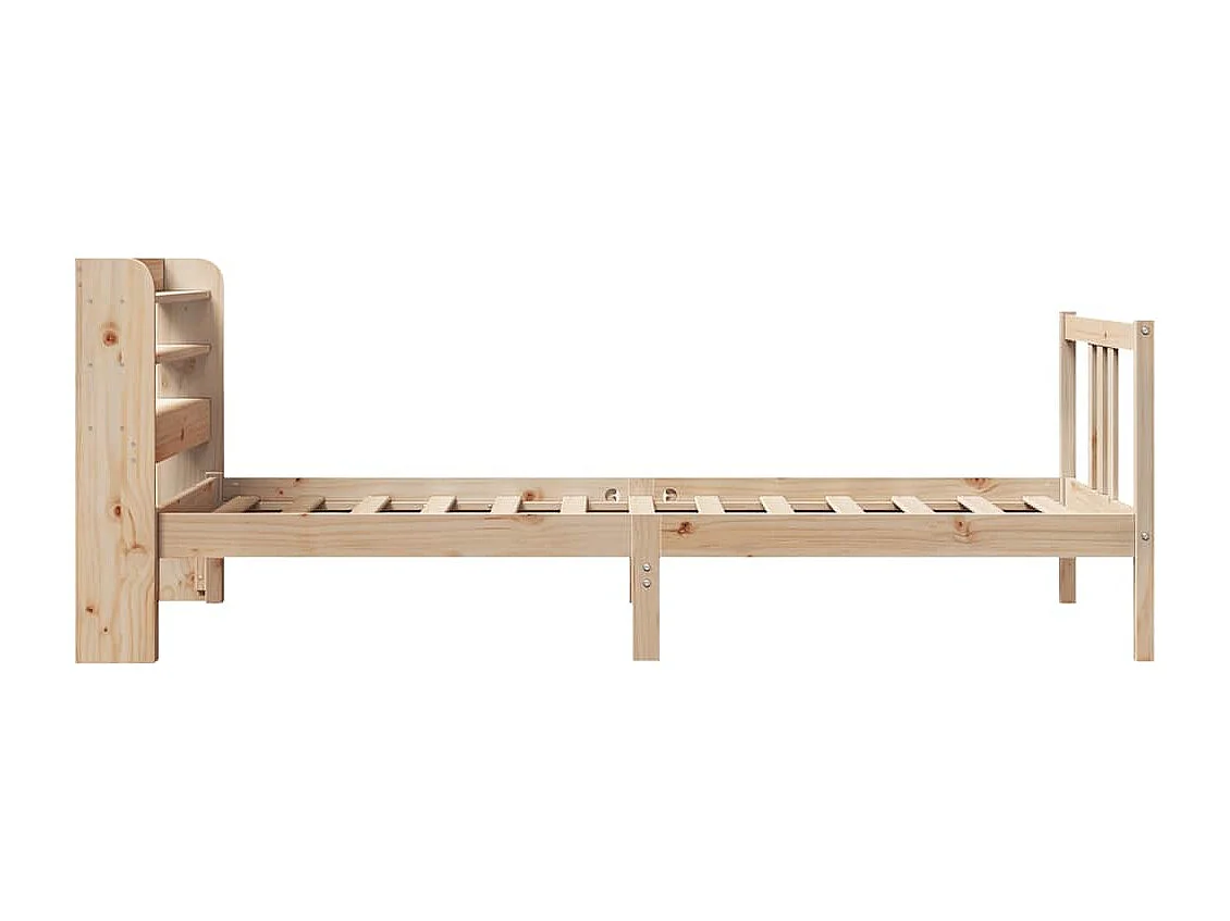 Bedframe met hoofdbord zonder matras 75x190 cm