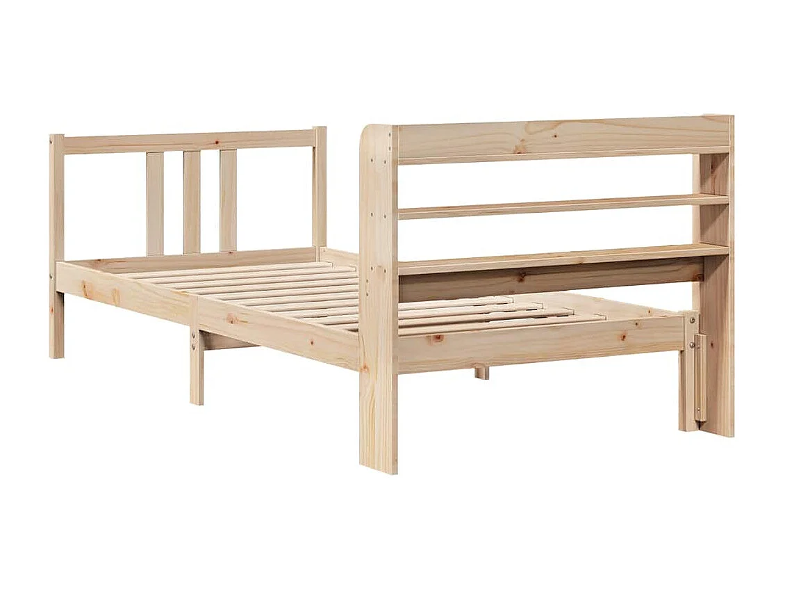 Struttura letto con testiera senza materasso 75x190 cm