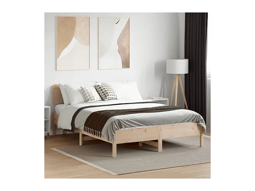 Bedframe zonder matras 120x200 cm massief grenenhout